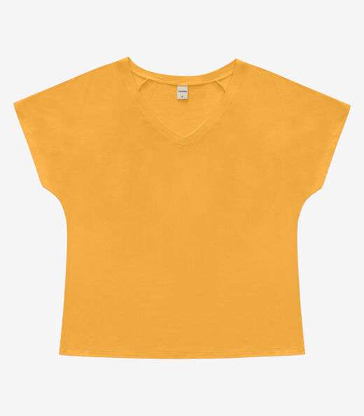 Blusa Feminina Viscotorcion Rovitex Amarelo