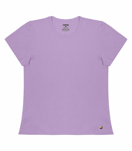 Blusa Feminina Cotton Leve Básica Rovitex Roxo