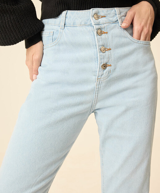 Calça Jeans Skinny Feminina Botões Marisa  