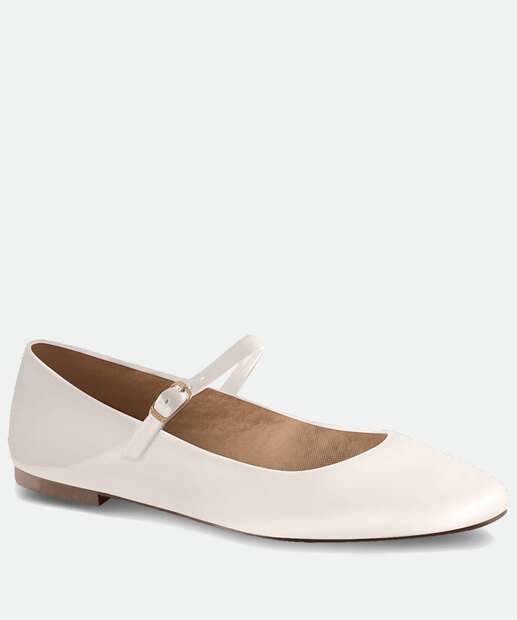 Sapatilha Feminina Verniz Boneca Bico Redondo Via Uno