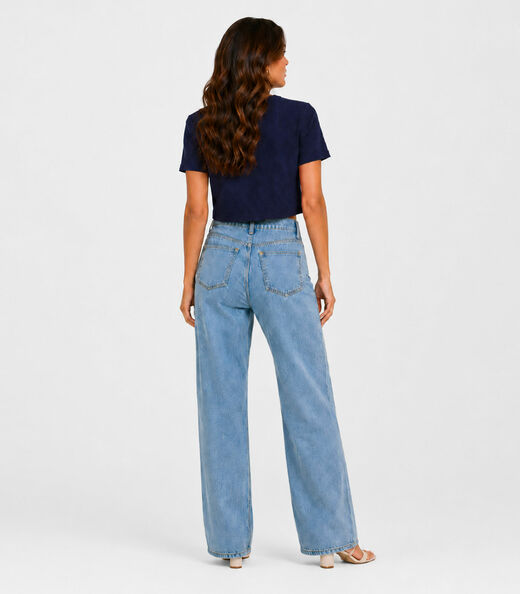 Blusa Feminina Em Malha Tapirus Infinita Cor Azul