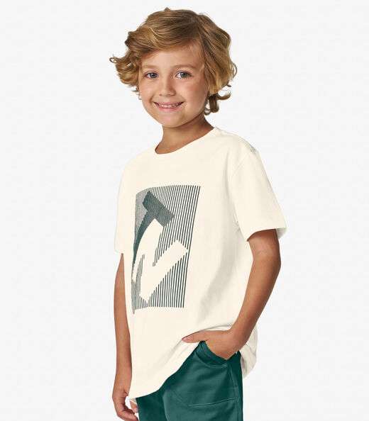 Conjunto Masculino Camiseta com Bermuda Trick Nick Branco