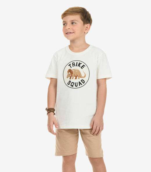 Image_Conjunto Camiseta com Bermuda Menino Rovi Kids Bege