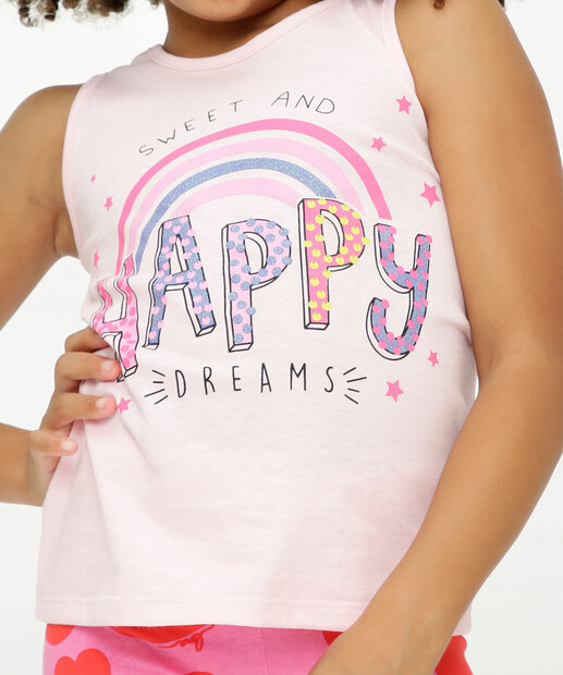 Regata Infantil Estampa Frase Tam 4 a 8