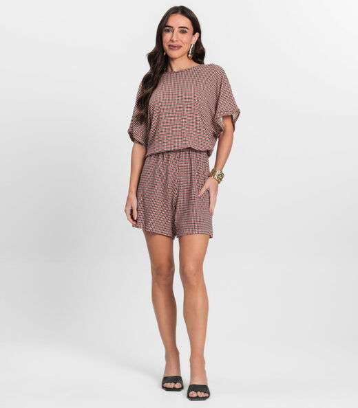 Macaquinho Feminino Infinita Cor Vermelho