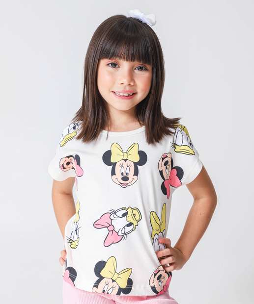 Image_Blusa Infantil Minnie E Margarida Disney Tam 4 a 10 Off White