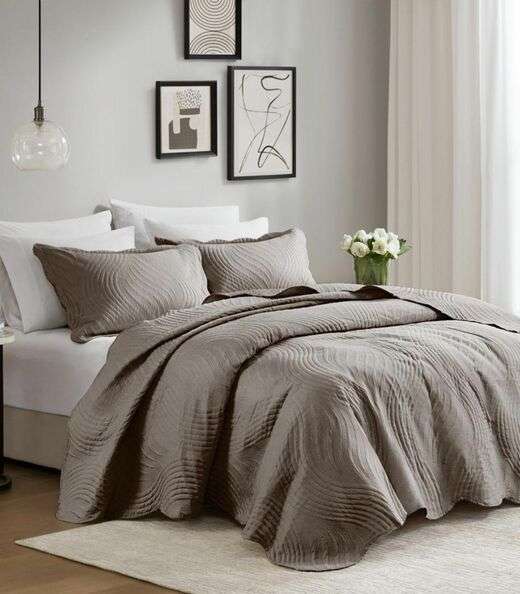 Image_Jogo De Colcha Queen Milão 150 Fios Corttex Bege