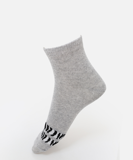 Kit 3 Pares Meias Cano Curto Feminina Animal Pint Marisa Branco