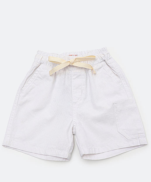 Image_Bermuda Infantil Sarja Bolsos MR Tam 1 a 3 Branco