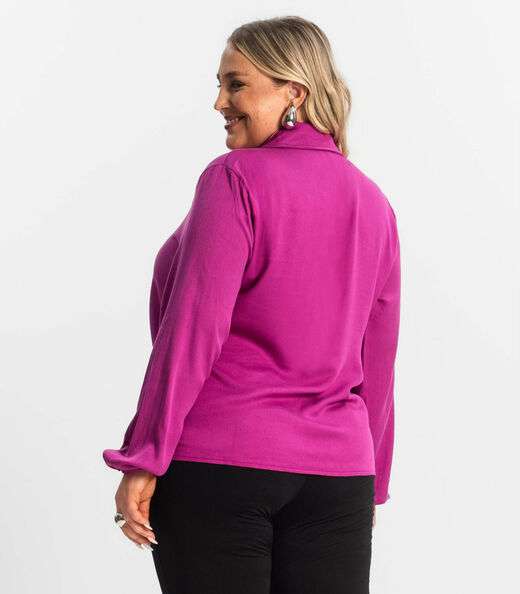 Camisa Manga Longa Secret Glam Secret Glam Roxo