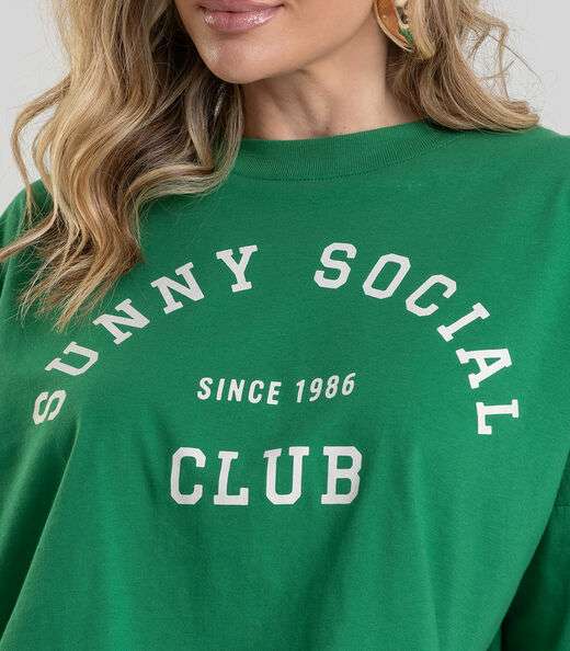 T- Shirt Feminina Cropped Dianna Verde