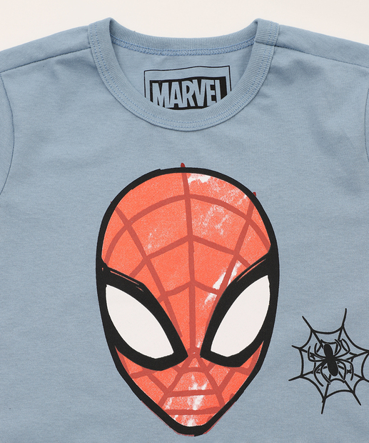 Conjunto Infantil Homem Aranha Marvel Tam 4 a 10 Azul