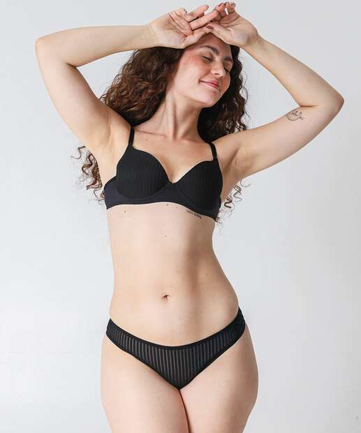 Image_Calcinha Biquíni Listras Tule Marisa Preto