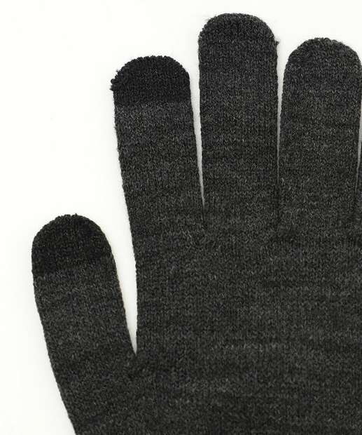 Luvas Masculina Tricô Marisa Preto