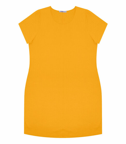 Vestido Feminino Plus Size Secret Glam Amarelo