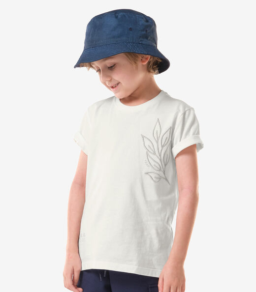 Conjunto Infantil Camiseta Com Bermuda Trick Nick Bege