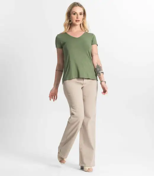 Blusa Feminina Básica Select Verde