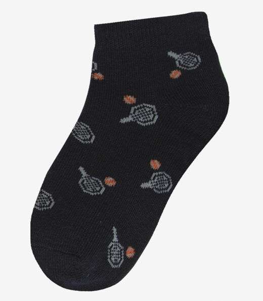 Kit 3 Pares De Meia Cano Curto Infantil Trick Nick Azul