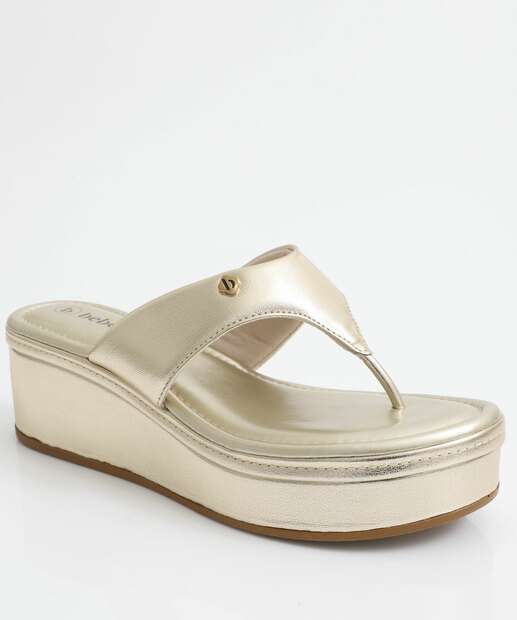 Image_Tamanco Feminino Flatform Bebecê Dourado