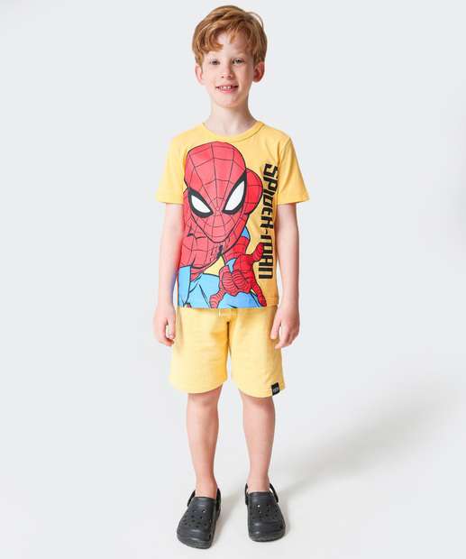 Image_Bermuda Infantil Moletinho Básica Marisa Tam 4 a 10 Amarelo