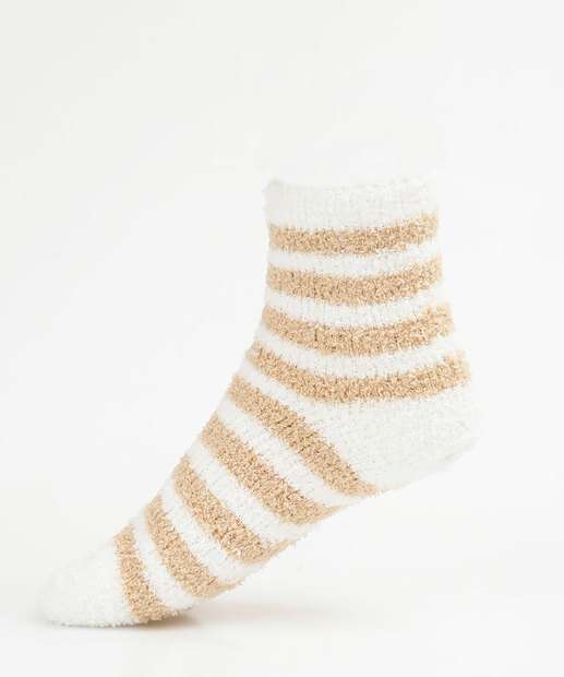 Meia Cano Médio Feminina Chenille Listrada Marisa