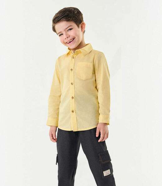 Image_Camisa Infantil Manga Longa Trick Nick Amarelo