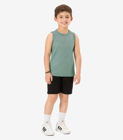 Regata Básica Infantil Masculina Rovi Kids Verde