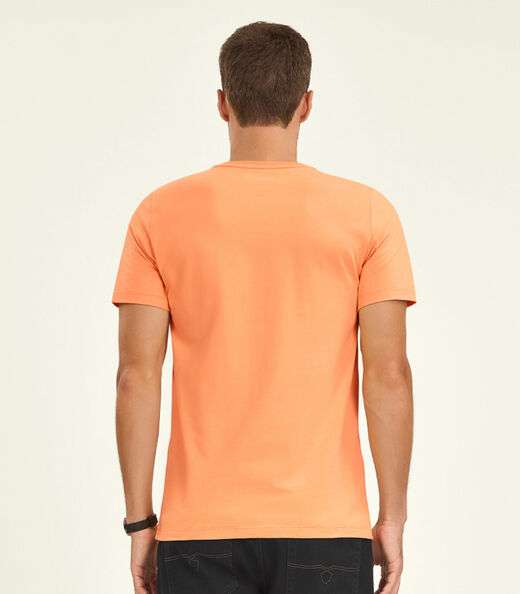 Camiseta Masculina Básica Diametro Laranja