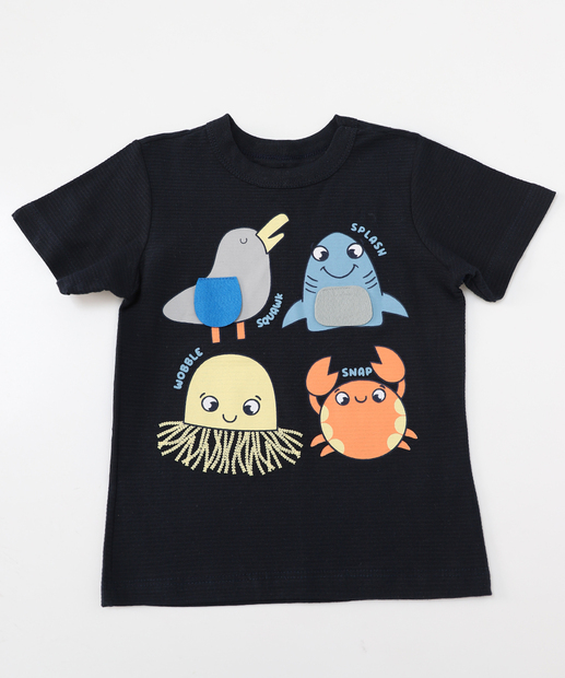 Image_Camiseta Infantil Estampa Animais Interativos Marisa Tam 1 a 3 Azul
