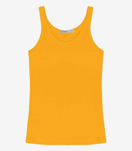 Regata Feminina Em Ribana Endless Amarelo