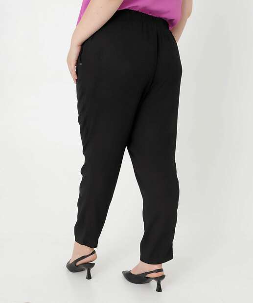 Calça Plus Size Feminina Reta Marisa
