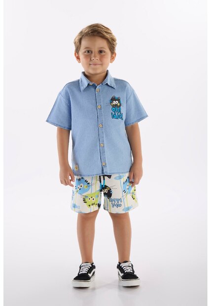 Image_Conjunto Menino Camisa e Bermuda Três e Já