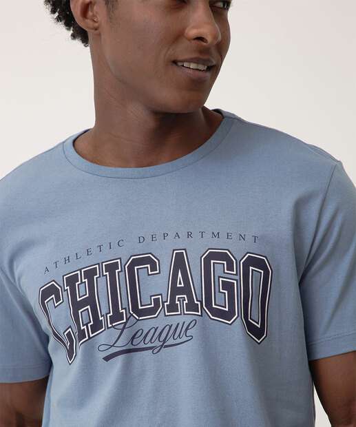 Camiseta Masculina Estampa Frontal Manga Curta MR