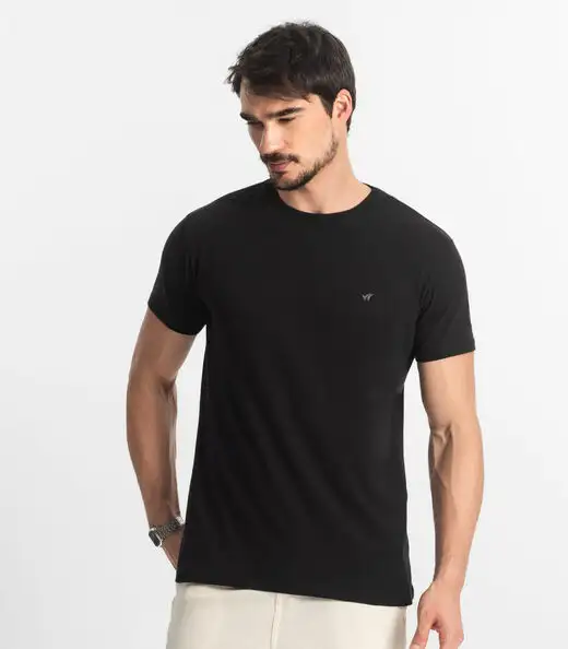 Camiseta Masculina Básica Select Preto