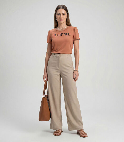 Image_Blusa Feminina Em Visco Tricot Infinita Cor Marrom