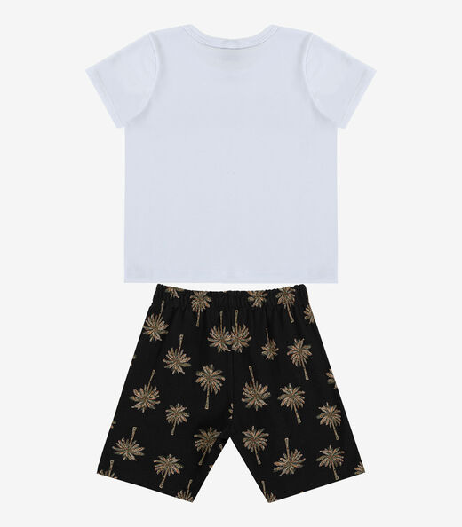 Conjunto Infantil Camiseta e Bermuda Select Preto