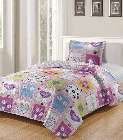 Image_Colcha Solteiro Bouti Infantil Microfibra Rozac Rosa