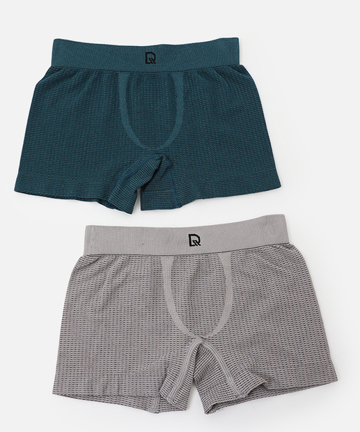 Image_Kit 2 Cuecas Boxer Infantil Cotton DelRio Verde