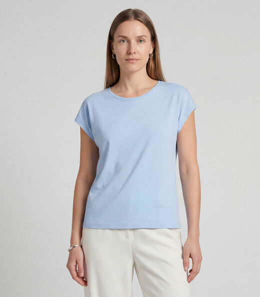 Image_Blusa Feminina em Malha Infinita Cor Azul