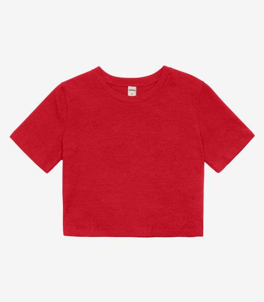 Blusa Básica Feminina Cotton Leve Rovitex Vermelho