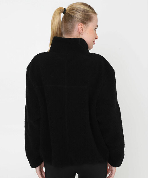 Casaco Feminino Fitness Sherpa Marisa Preto