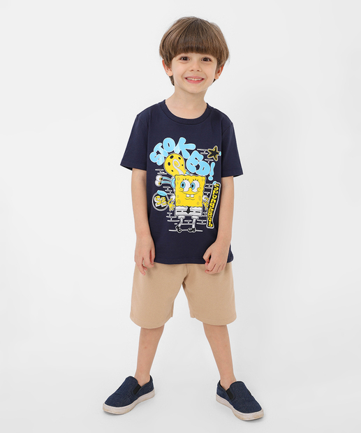 Image_Conjunto Infantil Bob Esponja Tam 4 a 10 Azul