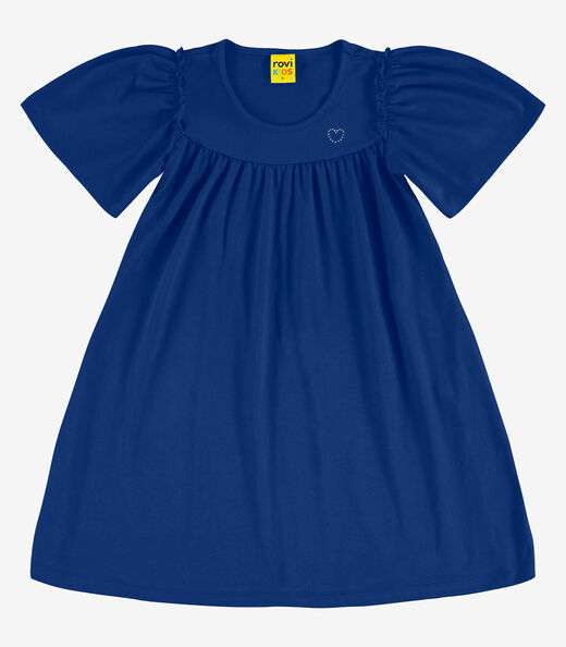 Image_Vestido em Meia Malha Rovi Kids Azul