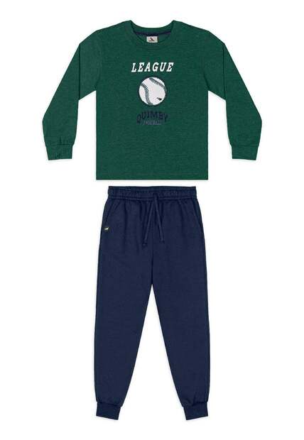 Conjunto Blusa Estampa Calça Jogger Quimby