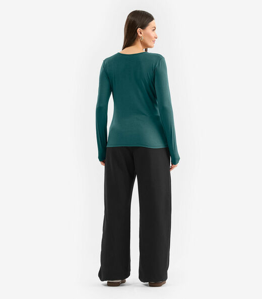 Calça Feminina em Moletom Rovitex Preto