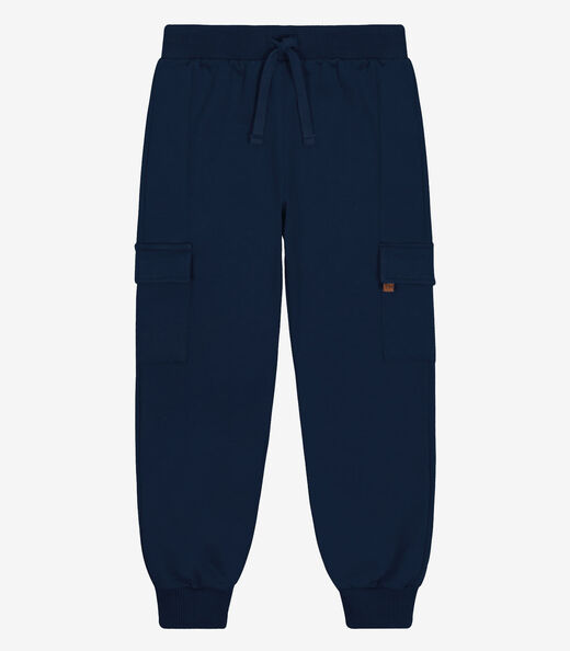 Image_Calça Infantil Masculino Moletom Felpa Trick Nick Azul