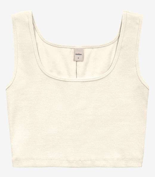 Top Básico Feminino em Ribana Rovitex Bege