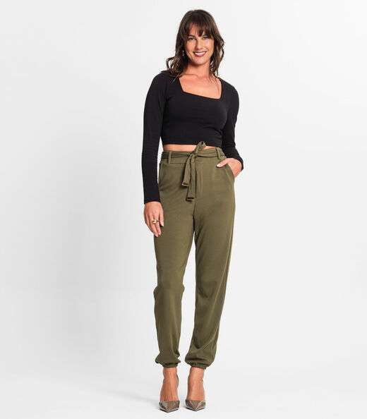 Blusa Manga Longa Feminina Em Cotton Leve Endless Preto