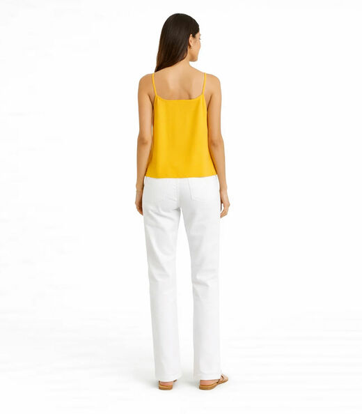 Regata Feminina Com Alças Finas Infinita Cor Amarelo