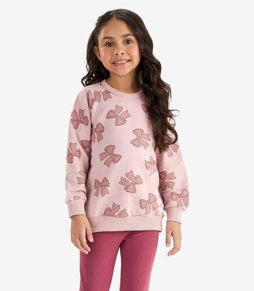 Conjunto Blusão com Legging Molecotton Rovi Kids Rosa